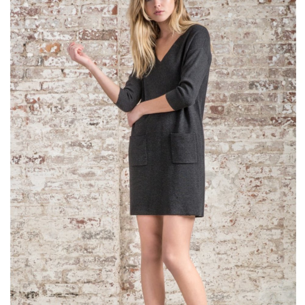 Lilla P V-Neck Sweater Dress